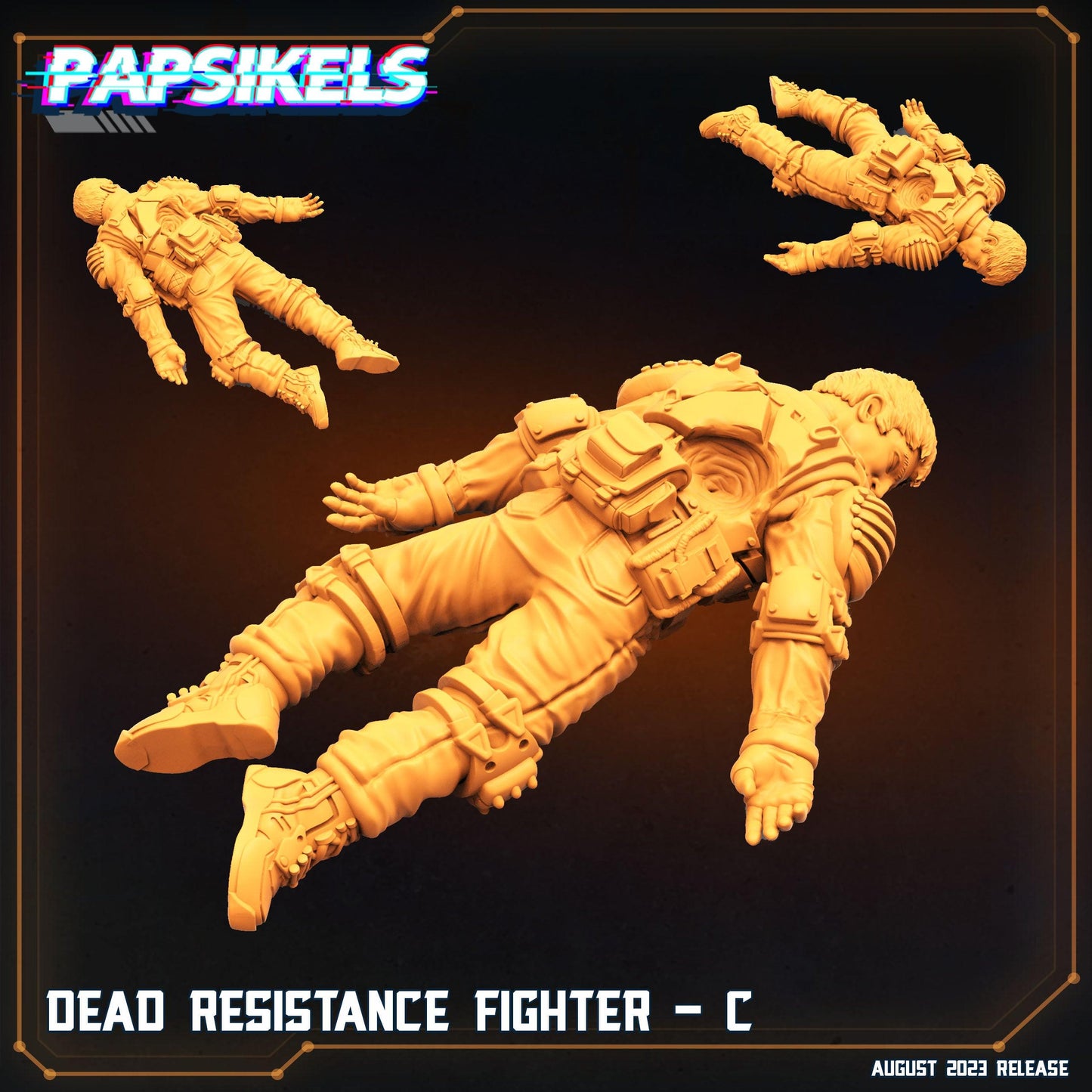 3D Printed Papsikels Xenowars Genesis Dead Resistance Fighter Set 28mm 32mm