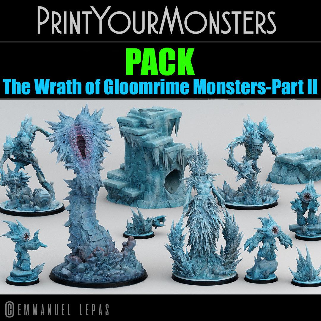 3D Printed Print Your Monsters Azuragel The Wrath of Gloomrime Monsters Part II Set 28mm - 32mm D&D Wargaming