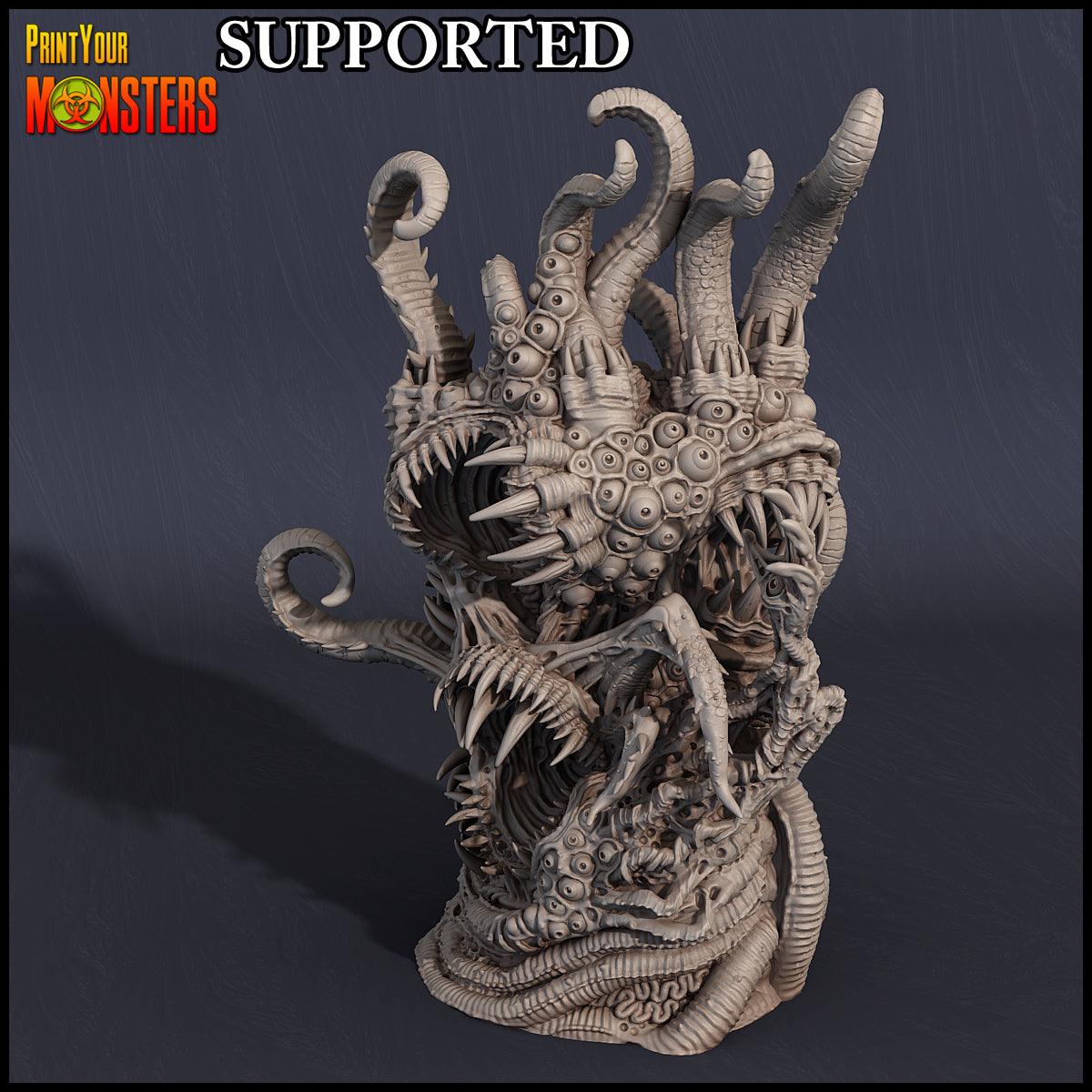 3D Printed Print Your Monsters Giant Chaos Beast Chaos Creature Pack 28mm - 32mm D&D Wargaming
