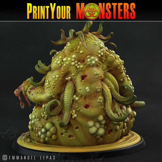 3D Printed Print Your Monsters Greater Pestilent Demon Giant Plague Demon Plague Army Of Spooky Swamp Set 28mm - 32mm D&D Wargaming