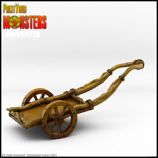 3D Printed Print Your Monsters Pumpkin Chariot and Heads Pumpkins Attack Pack 28mm - 32mm D&D Wargaming