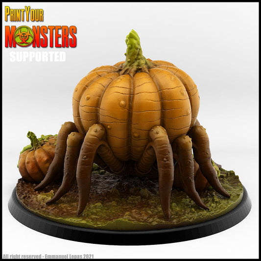 3D Printed Print Your Monsters Pumpkin Spider Pumpkins Attack Pack 28mm - 32mm D&D Wargaming
