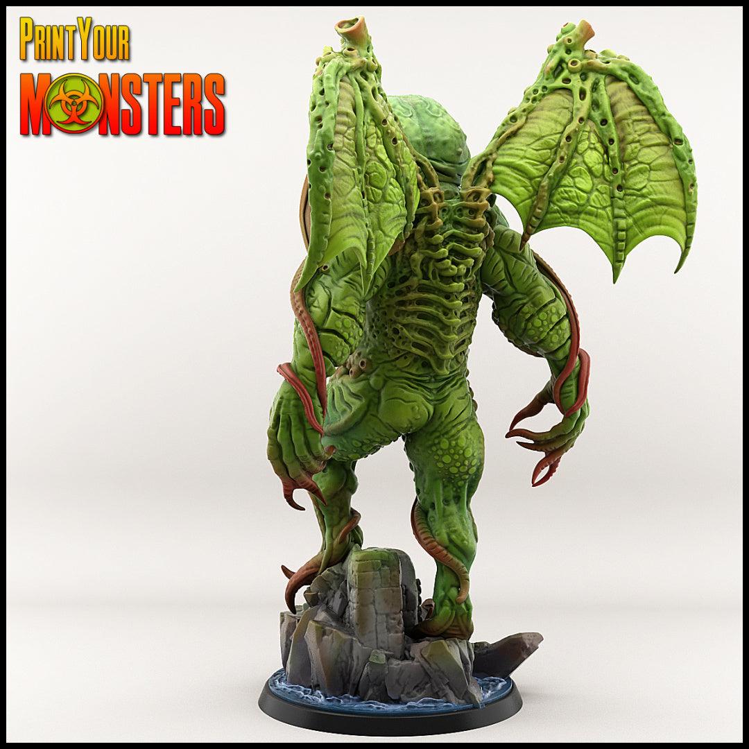 3D Printed Print your Monster Chtulhu 28 32mm D&D