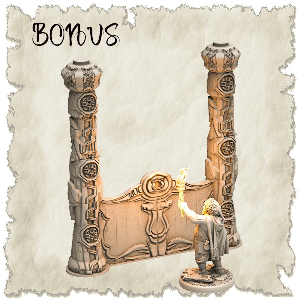 3D Printed SAWANT3D Frosty Land Set 28 32mm Ragnarok d&d