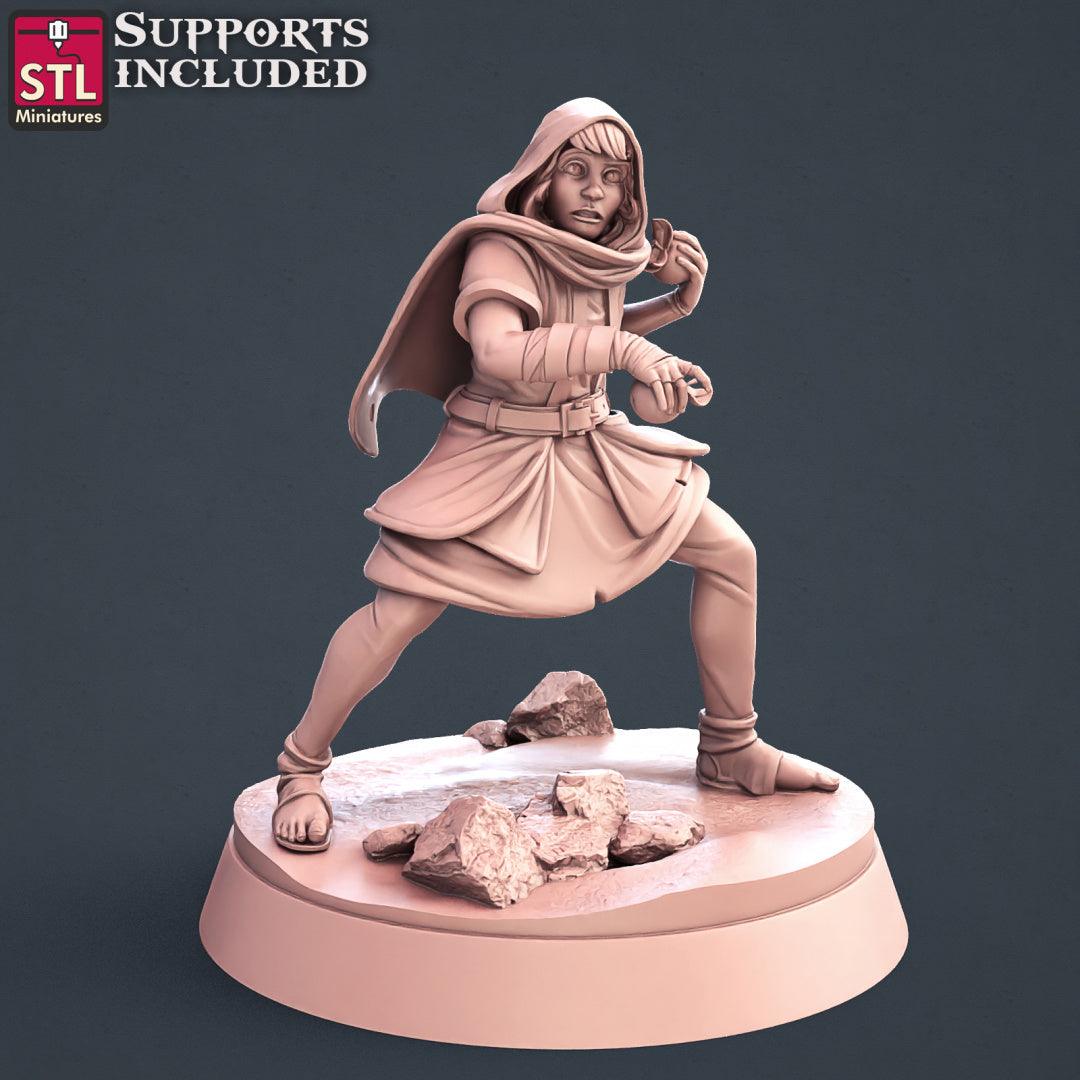 3D Printed STL Miniatures Apprentice Set 28mm - 32mm War Gaming D&D