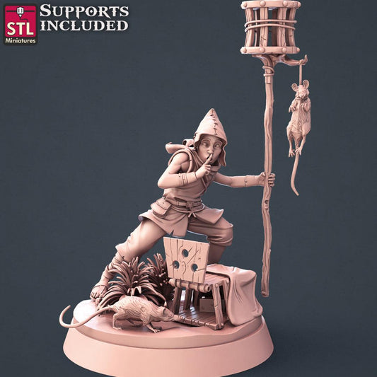 3D Printed STL Miniatures Apprentice Set 28mm - 32mm War Gaming D&D