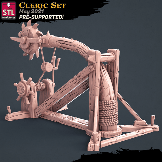 3D Printed STL Miniatures Cleric Set 28 - 32mm War Gaming D&D