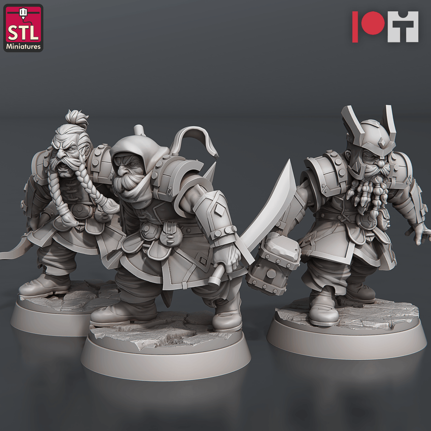 3D Printed STL Miniatures Dwarven Camp Set 28 - 32mm War Gaming D&D