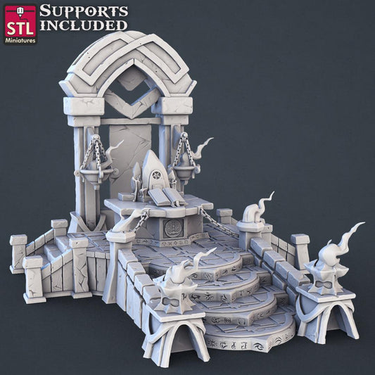 3D Printed STL Miniatures Genasi Set 28 - 32mm War Gaming D&D