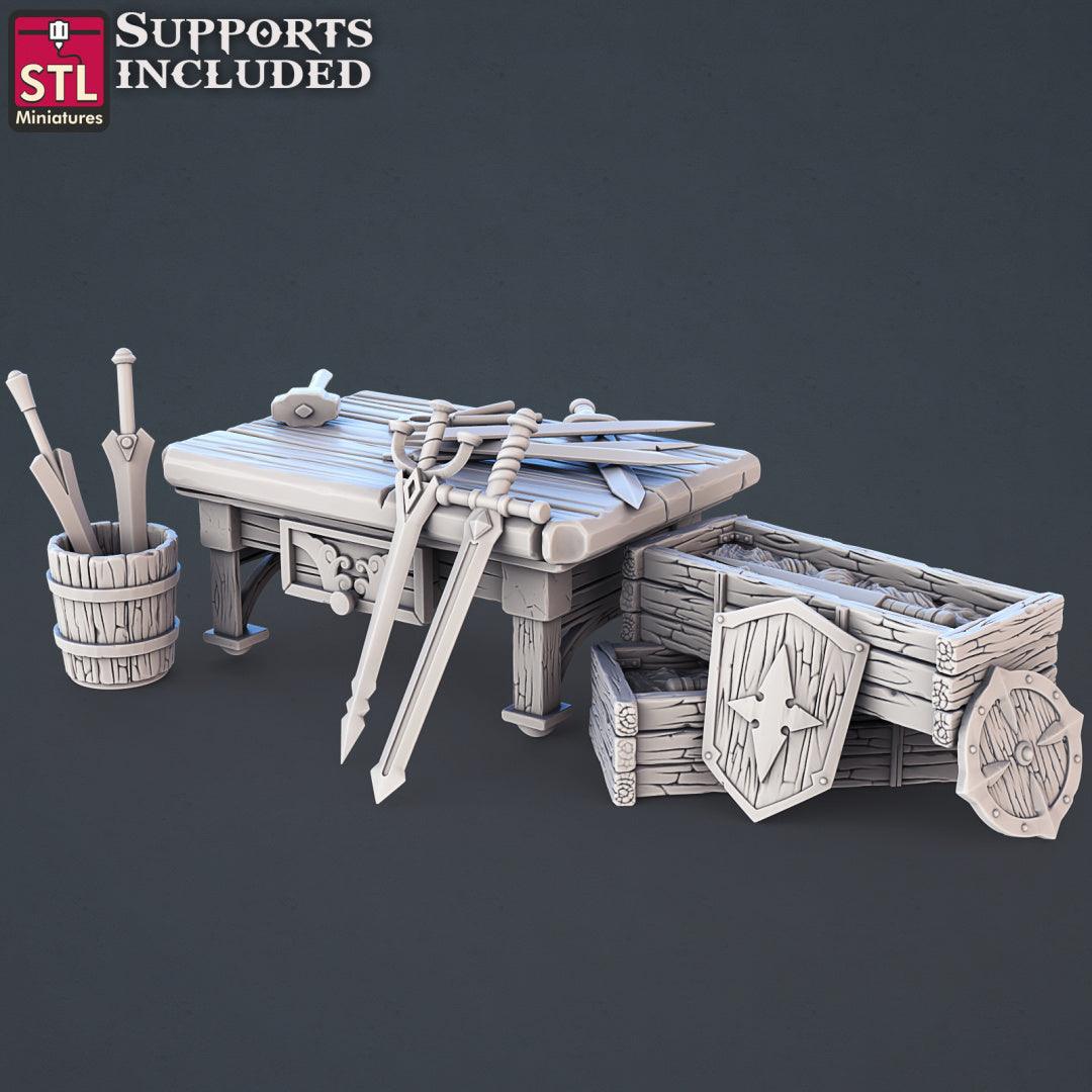 3D Printed STL Miniatures Genasi Set 28 - 32mm War Gaming D&D
