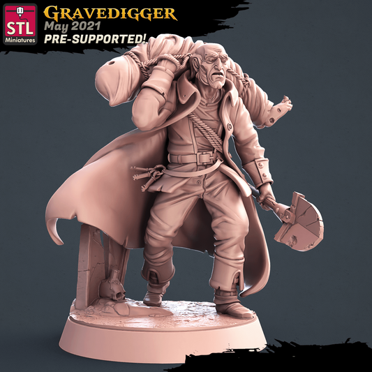 3D Printed STL Miniatures Graveyard Set 28mm - 32mm War Gaming D&D