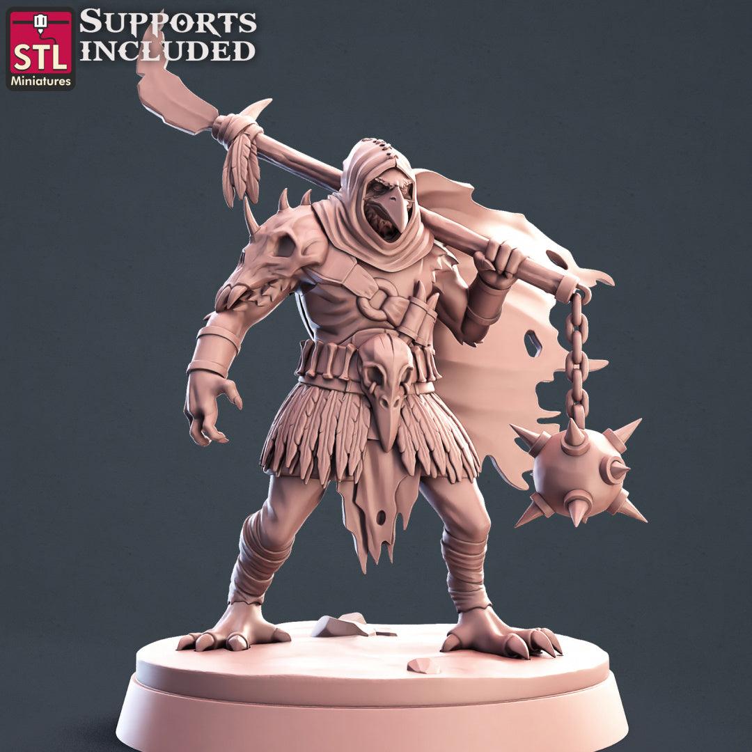 3D Printed STL Miniatures Kenku Set 28 - 32mm War Gaming D&D