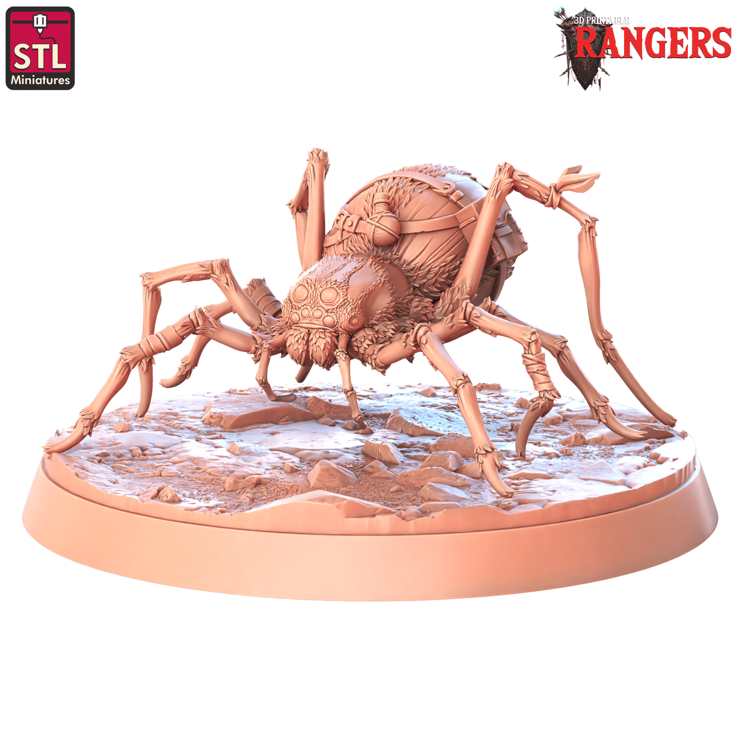 3D Printed STL Miniatures Rangers Spiders Rangers 28 - 32mm War Gaming D&D