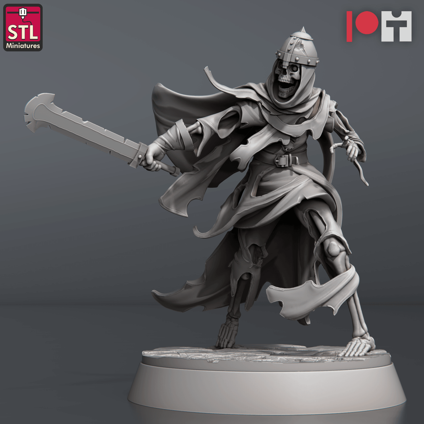 3D Printed STL Miniatures Reaver Knights 28 - 32mm War Gaming D&D