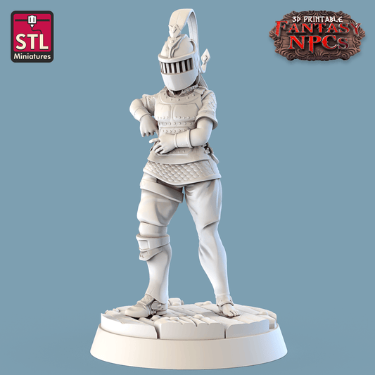 3D Printed STL Miniatures SG4 Individual Characters Set Fantasy NPC 28mm - 32mm War Gaming D&D