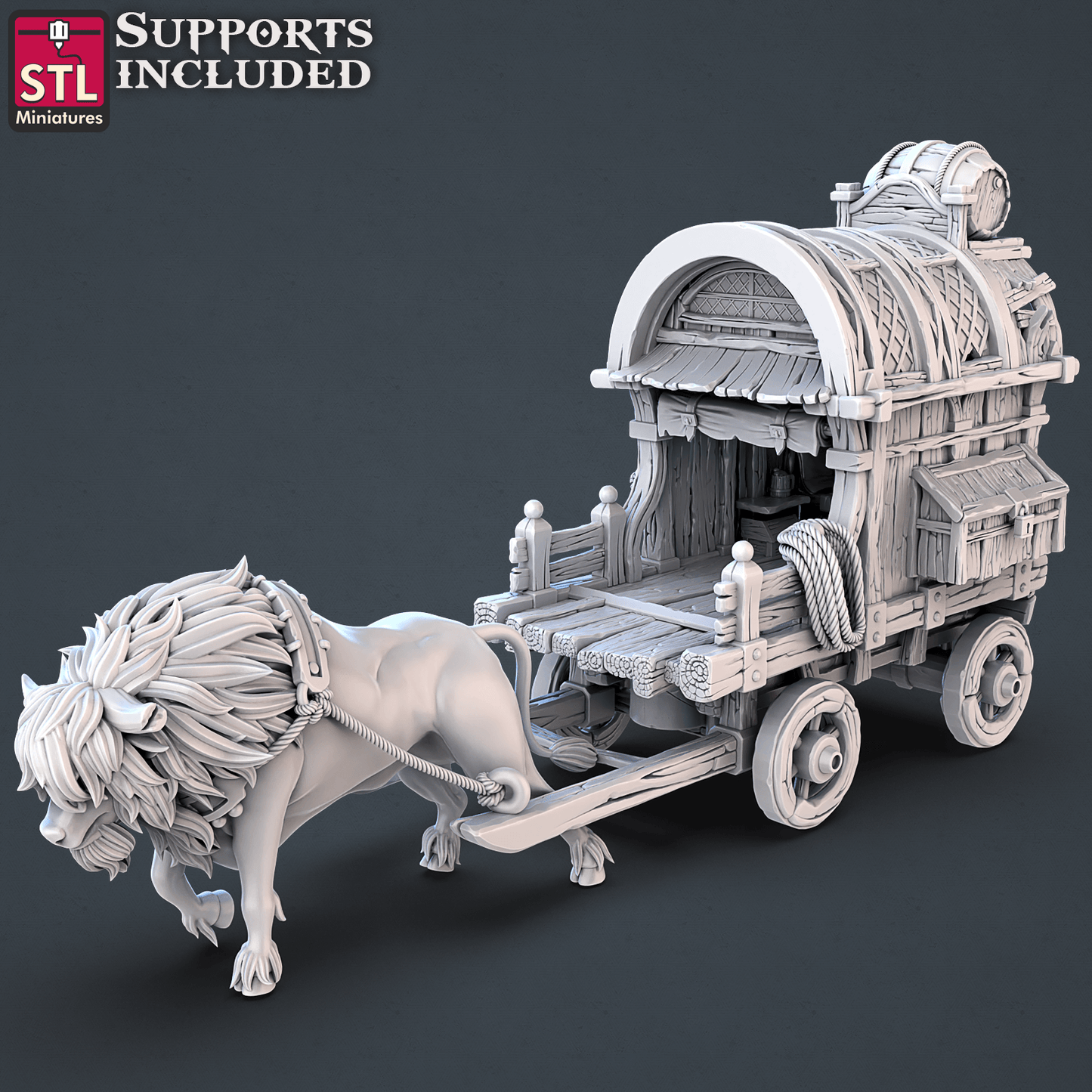 3D Printed STL Miniatures Street Gambler Set | 28 - 32mm War Gaming D&D