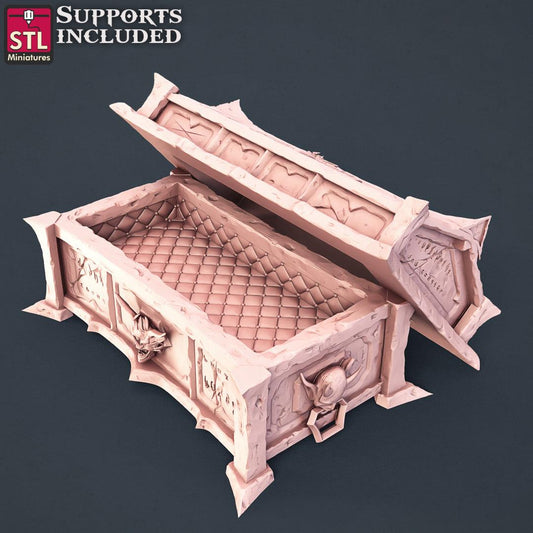 3D Printed STL Miniatures Vampire Set 28 - 32mm War Gaming D&D