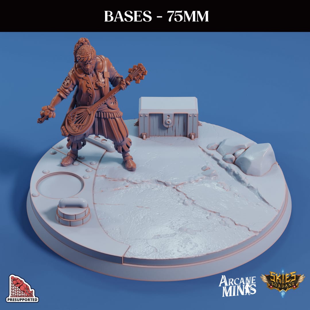 3D Printed Sordane Publishing Base Pack 2 Sordane Bases 28 32mm D&D