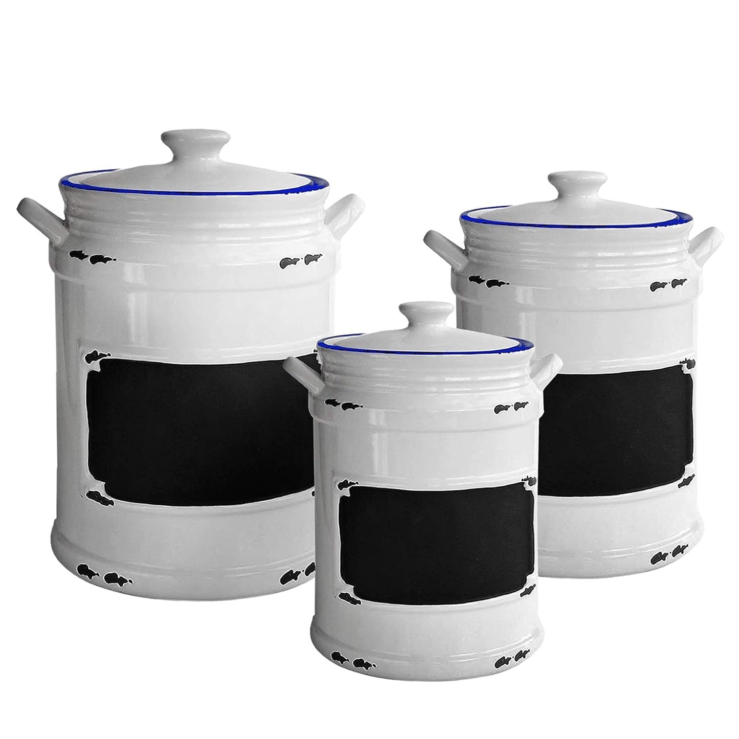 VINTAGE BLUE SET/3 CANISTER:
