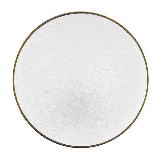 LAUREL WHITE CHARGER PLATE 13"D