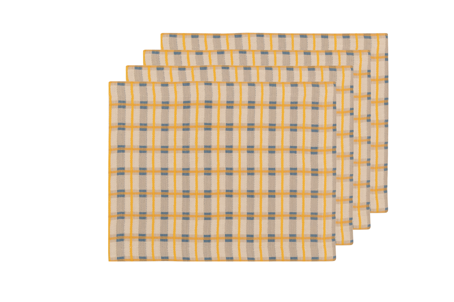 Handwoven Jacquard Placemats 14" × 18" (Set of 4)