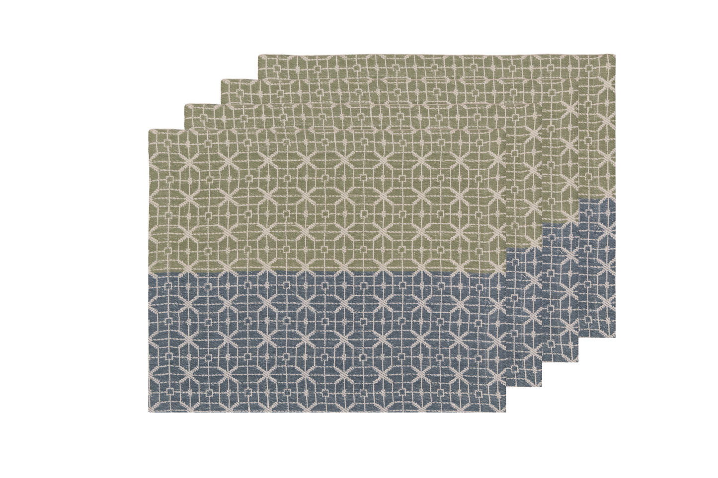 Handwoven Jacquard Placemats 14" × 18" (Set of 4)