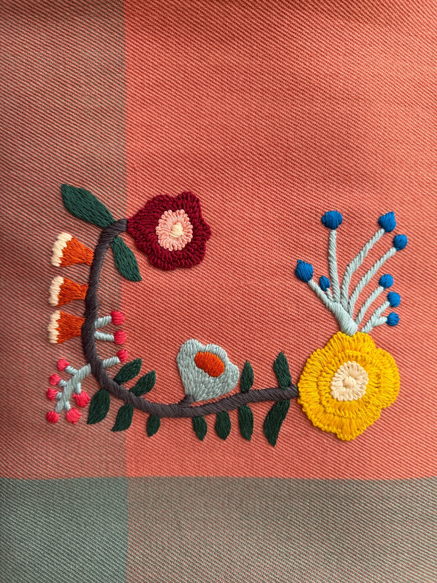 Handwoven Merino Wool Throw 48 × 76 In