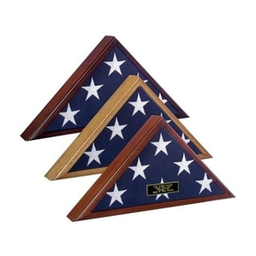4 x 6 flag Display Case, 4ft x 6ft flag display case - Walnut Material.
