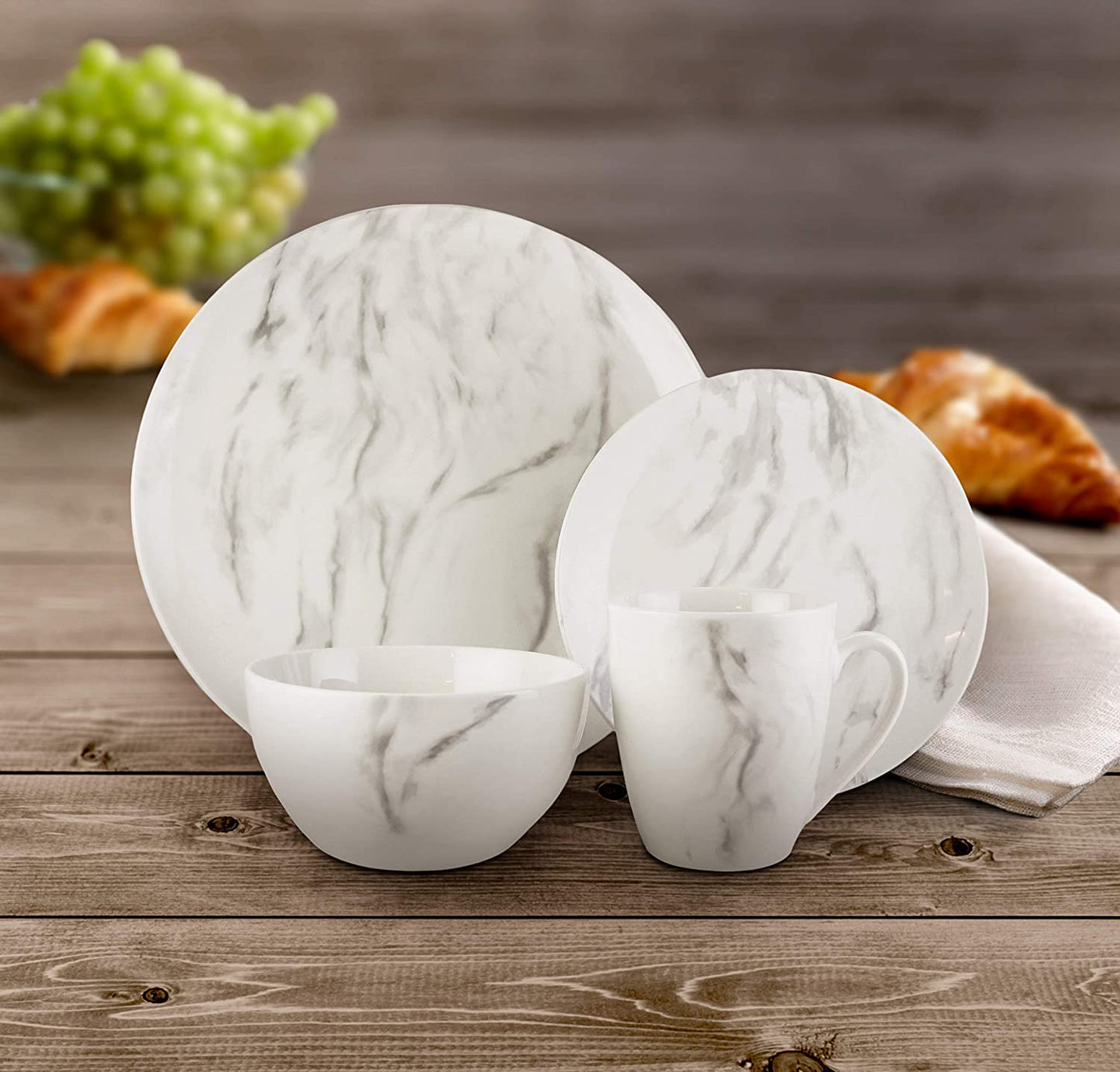 MATISSE GRAY SMOKE 16PC DINNER SET