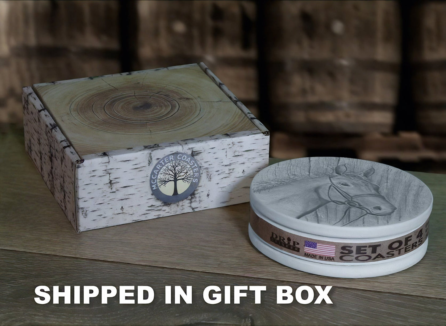 Horseshoe Drink Coasters