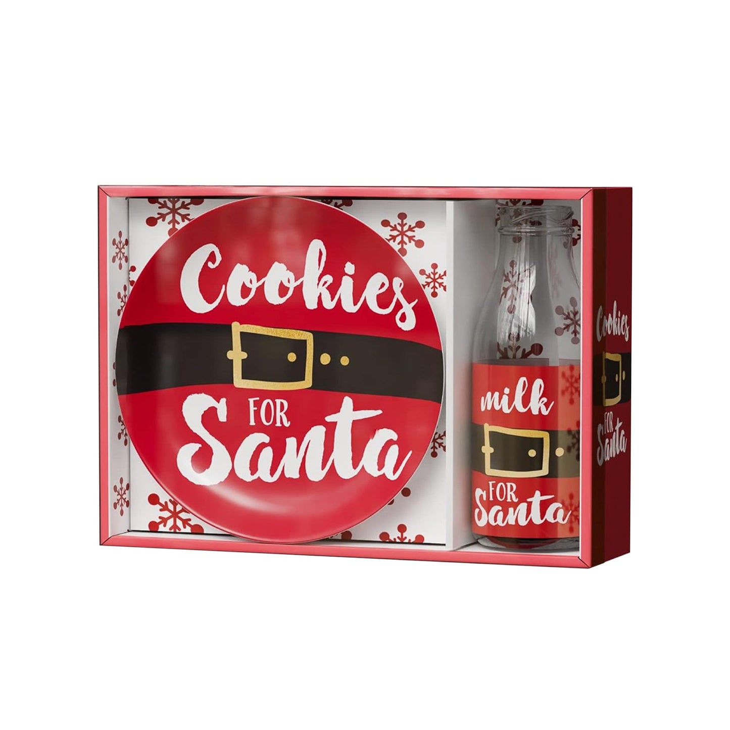 COOKIES FOR SANTA 2 PC SET:8"PLATE