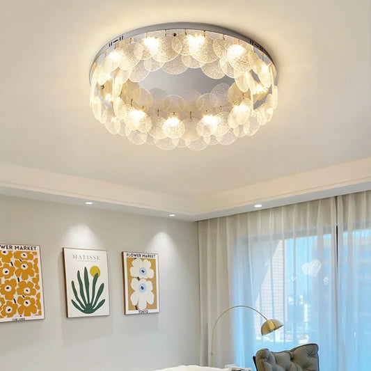Casper Disc Glass Ceiling Lamp