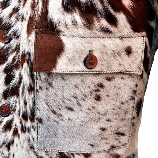 Men's Cowhide Fur Jacket – Real Hair-On Pony Skin Leather Coat