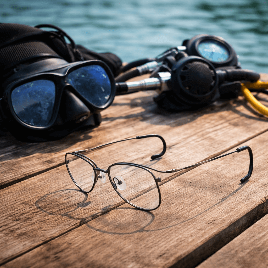 Maskoptix Prescription Diving Glasses EAB-21 - Matte Black