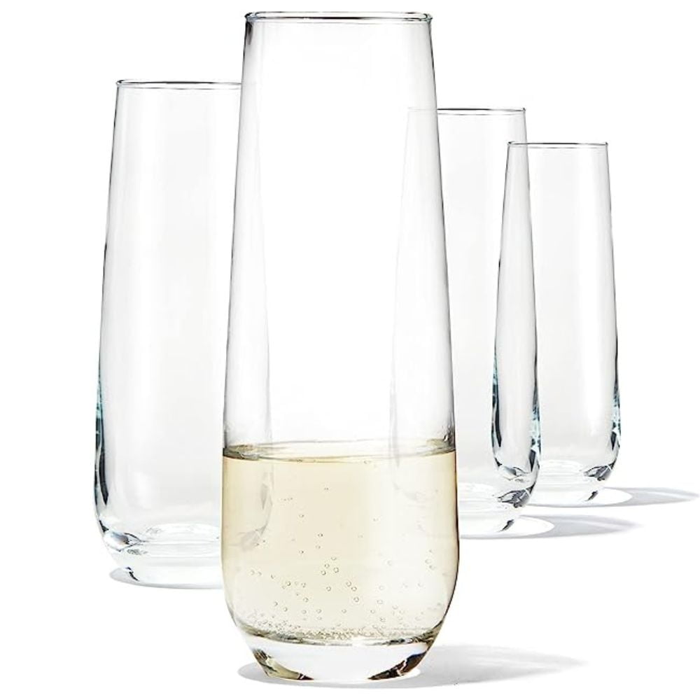 Danielle Set Of 4 Stemless Flutes 10.5 Oz