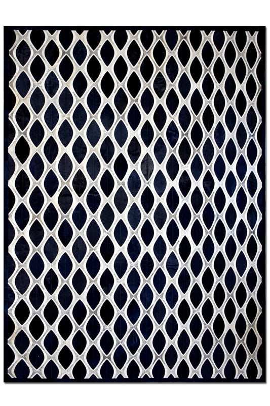 EYE CAT – Contemporary Custom Rug in Cowhide