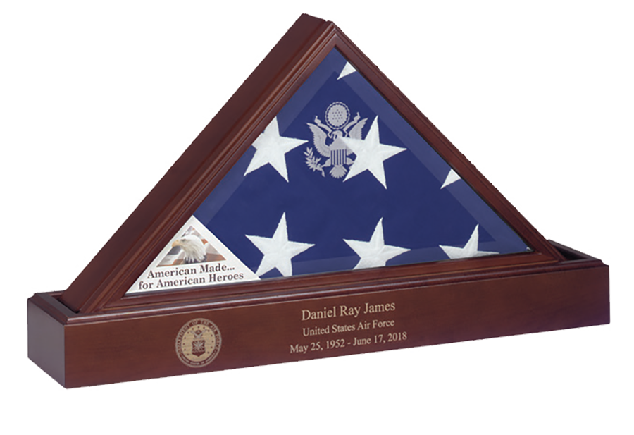 Flags Connections Eternity Flag Case Base, Flag And Base Display Case