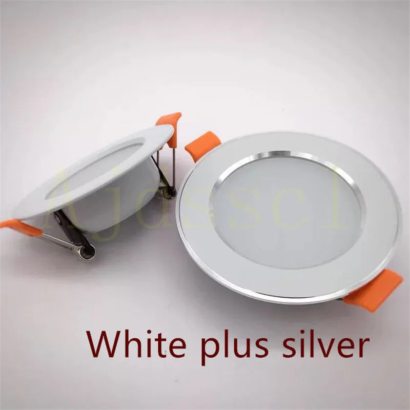 LED Downlight 220V Spot Three colors dimming 5W 7W 9W 12W 15W Recessed in LED Ceiling Downlight Light Cold Warm white Lamp