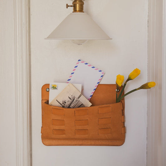 Leather Wall Pocket - USA Made