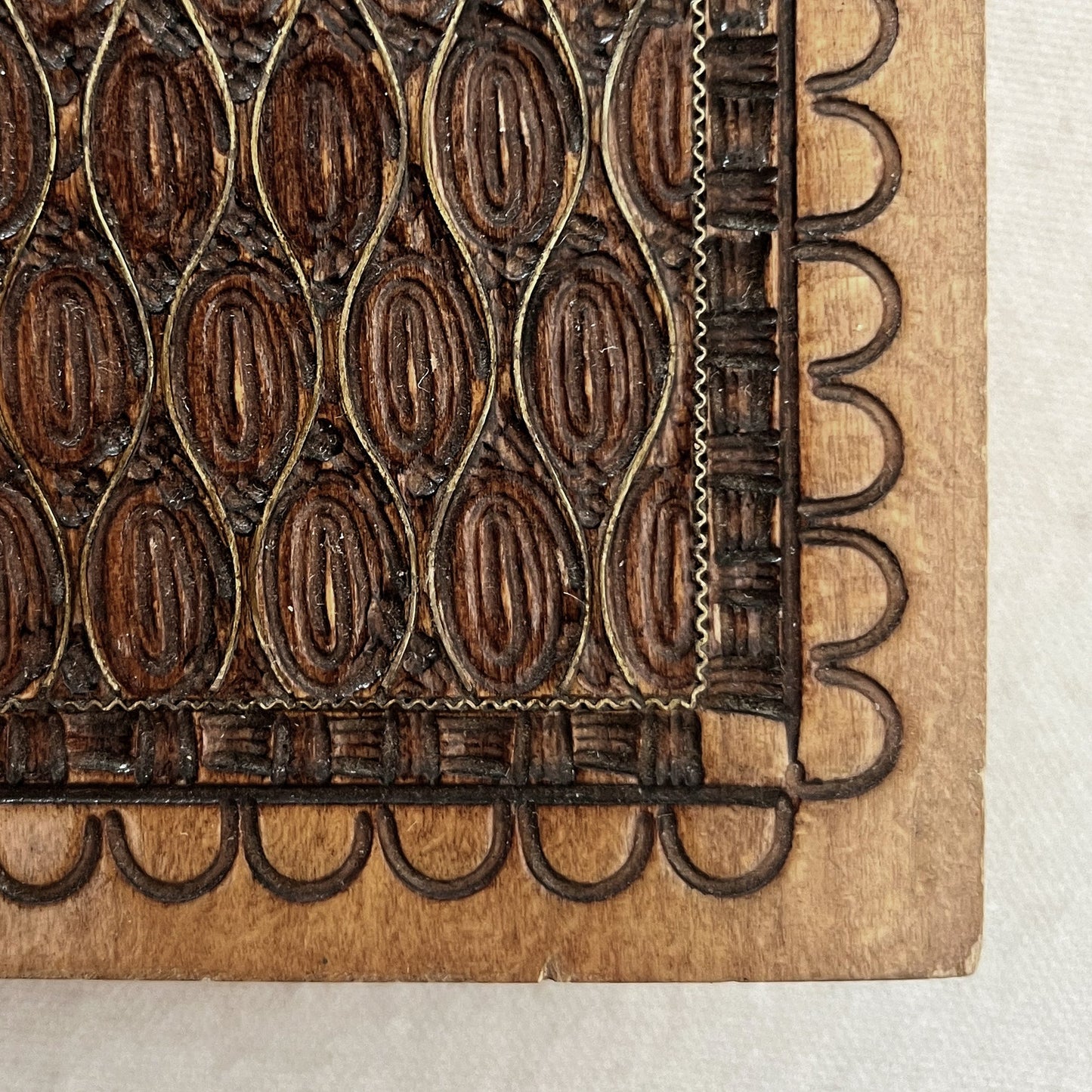 Vintage Carved Wood Box