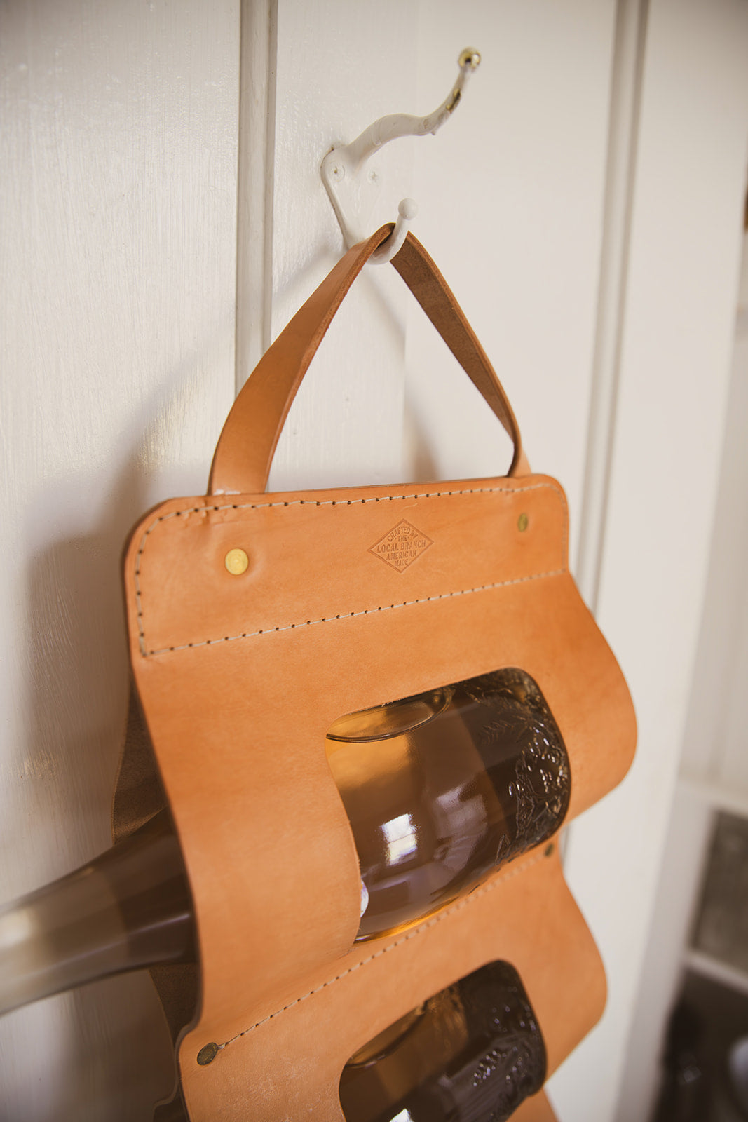 Leather Bottle Bandolier - USA Made