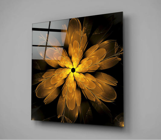Flower Glass Wall Art