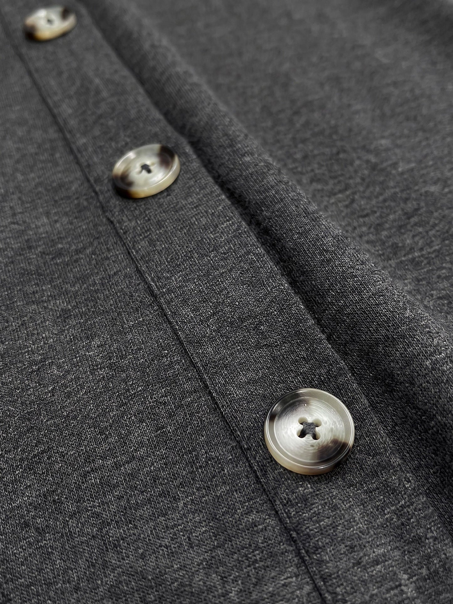 Lyocell Wool Side Button A-Line Knit Midi Dress MIRENA