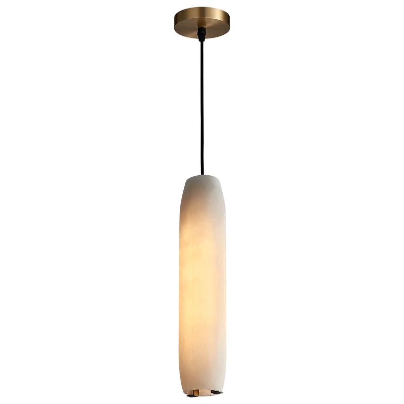 Alabaster Flute Pendant Light