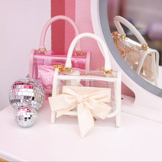 Bow On The Go Clear Crossbody Handbag