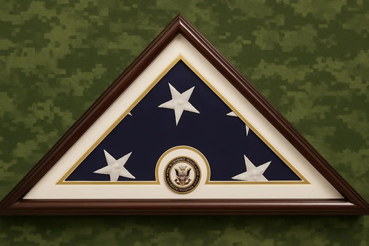 Navy Flag Display Small Case Box, 5x9 Burial