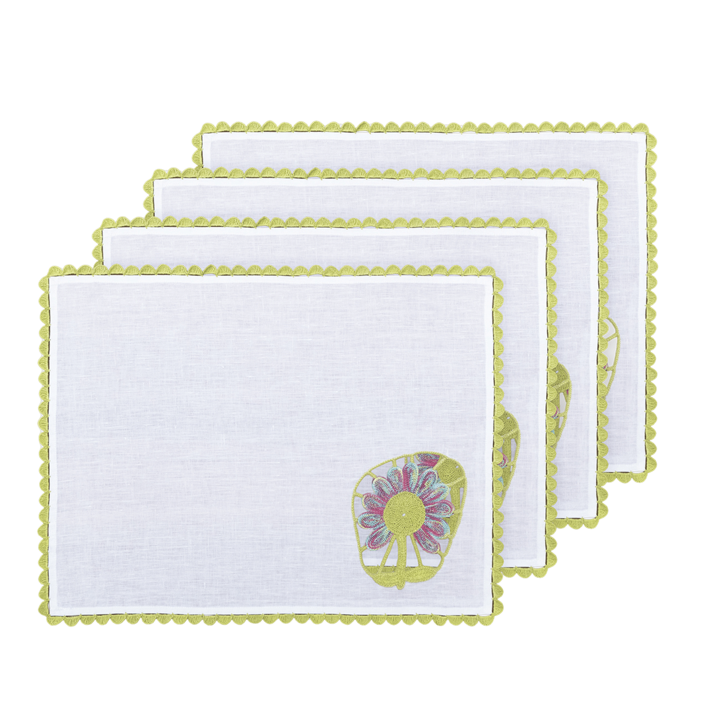 Hand Crochet Placemats 14" x 18" (Set of 4)