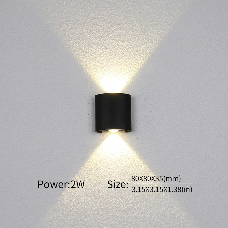 LED Wall Lamp Outdoor Waterproof IP66 Interior Wall Light 2W 4W 6W 8W 10W minimalist creative bedroom bedside lamp