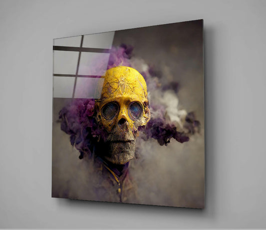 Smoky Skull Glass Wall Art || Designer Collection
