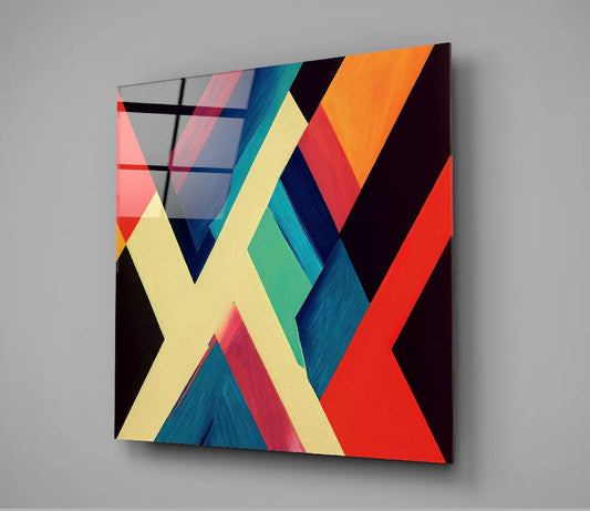 V's Glass Wall Art || Designer Collection